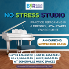 The typically calm room with the white piano