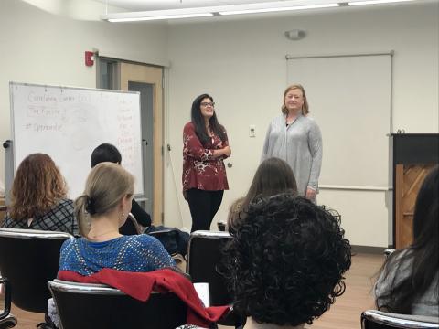 Dana and Jeri at workshop